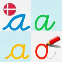 LetraKid: Skråskrift ABC Dansk